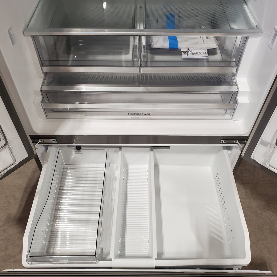 Whirlpool French Door 31 Cu. Ft. Refrigerator with Total Coverage Cooling in Fingerprint Resistant Stainless Steel 22131SD115 - WRFF3136SZ - Scratch & Dent (Minor)
