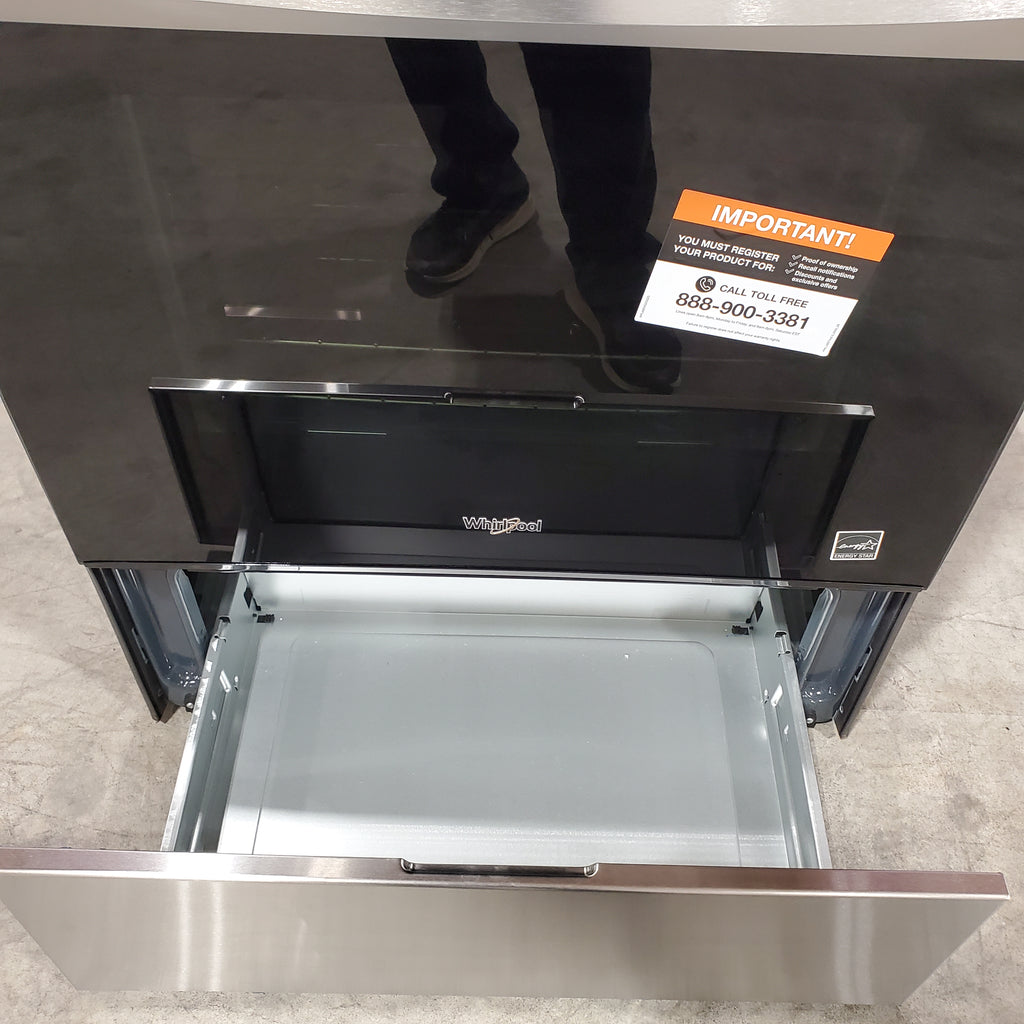 Pictures of Whirlpool Fingerprint Resistant Stainless Steel Electric Range with Steam Clean and No Preheat Mode 3SD628 - WFES3330RZ - Open Box - Neu Appliance Outlet - Discount Appliance Outlet in Austin, Tx