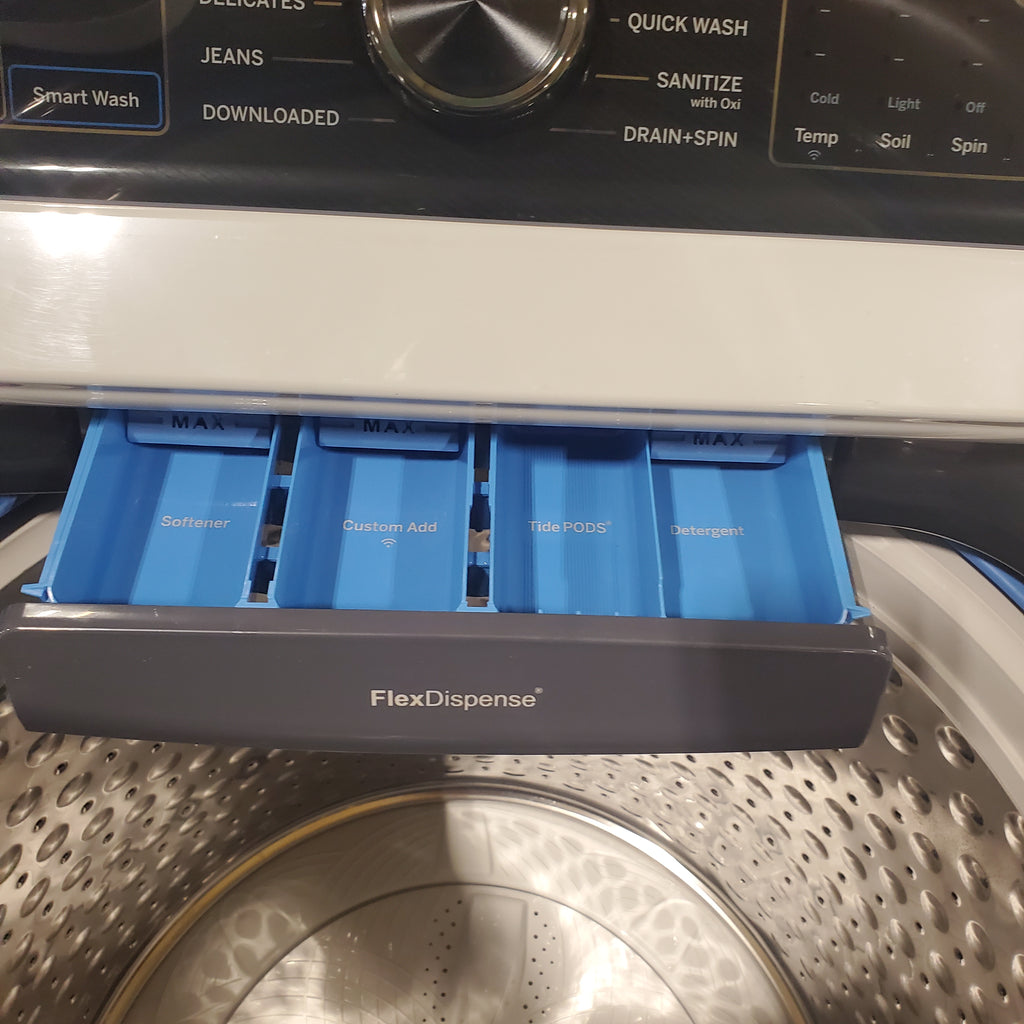 Pictures of GE Profile™ ENERGY STAR® 5.4 cu. ft. Capacity Washer with Smarter Wash Technology and FlexDispense - Open Box - Neu Appliance Outlet - Discount Appliance Outlet in Austin, Tx