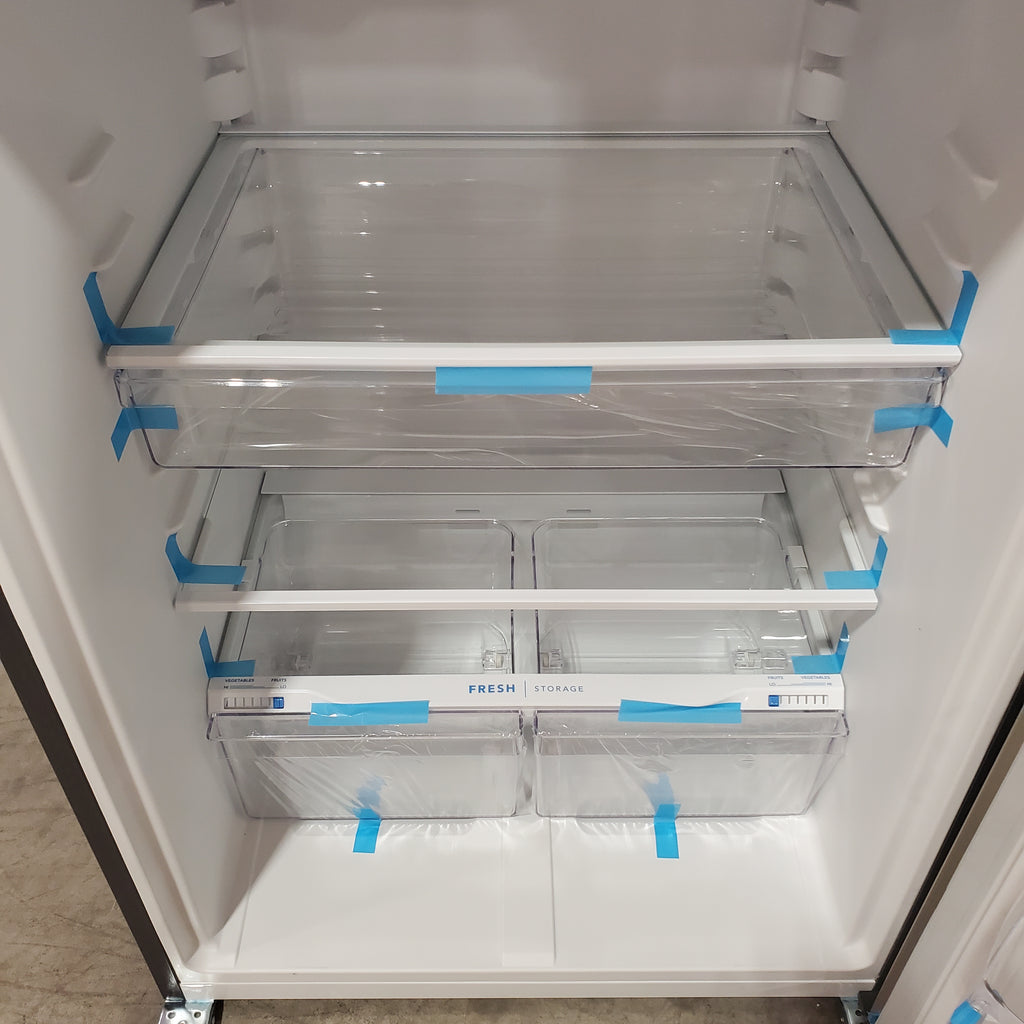 Frigidaire 20 Cu. Ft. Garage Ready Top Freezer Refrigerator in Stainless Steel 3SD816 - FFHT2045VS - Scratch & Dent (Minor)