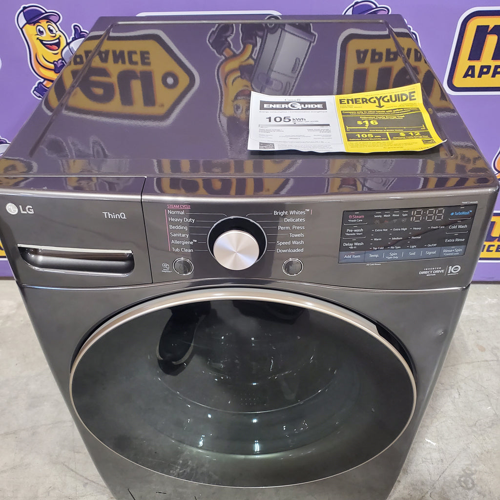 Pictures of LG Front Load 4.5 Cu. Ft. Washer with TurboWash 360 Technology WM4000HBA - Scratch & Dent (Minor) and LG Smart Wi-Fi Enabled Front Load Electric 7.4 Cu. Ft. Dryer with TurboSteam 16094 - DLEX4000B - Scratch & Dent (Minor) - Neu Appliance Outlet - Discount Appliance Outlet in Austin, Tx