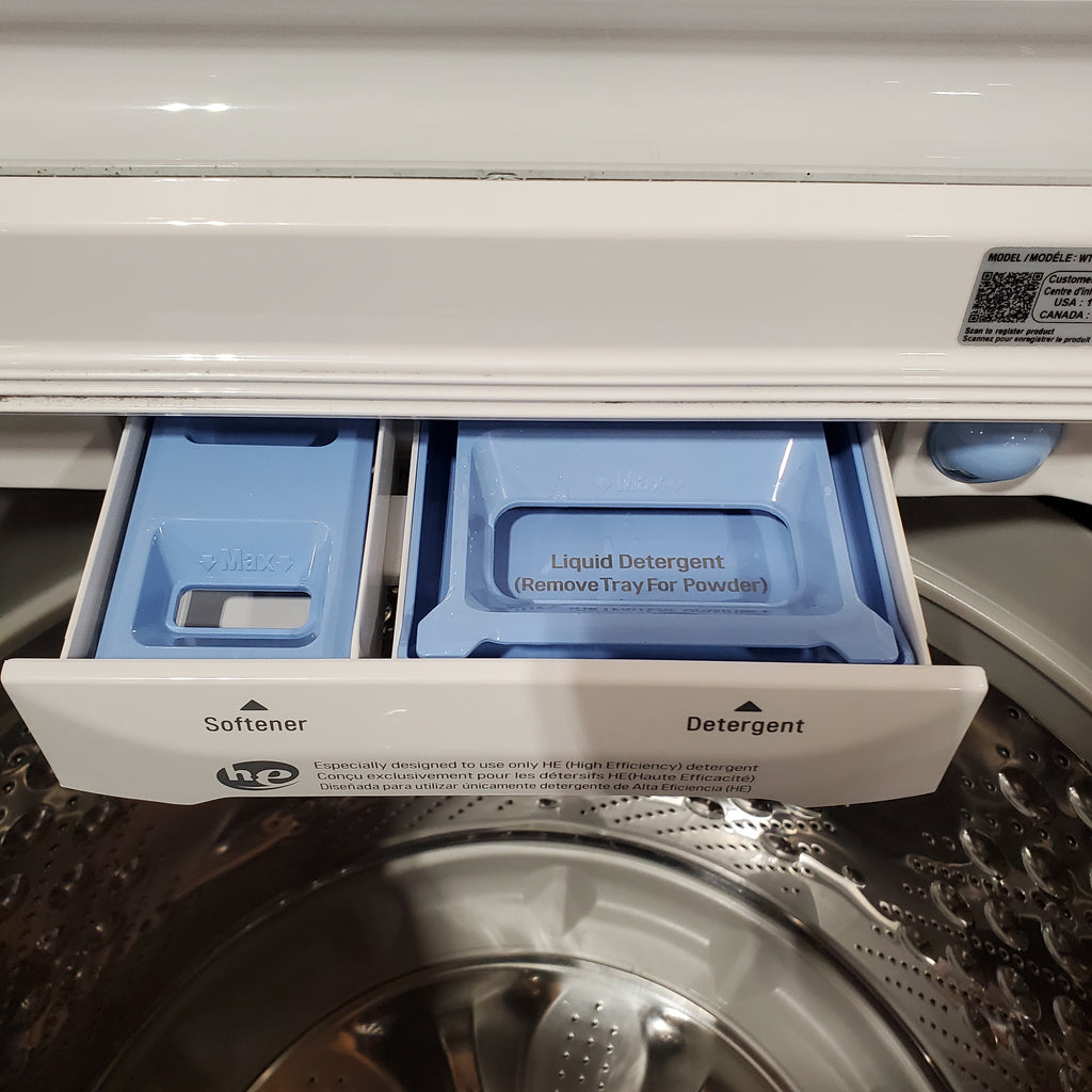 Pictures of LG White Top Load 5.0 Cu. Ft. Mega Capacity Washer with TurboDrum Technology 1CR05086 - WT7150CW - Certified Refurbished - Neu Appliance Outlet - Discount Appliance Outlet in Austin, Tx