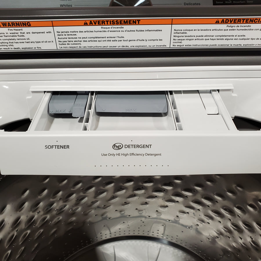Maytag Top Load 4.8 cu ft Washer with Deep Fill and Slow-Close Glass Lid 30134SD169 - MVW6200KW - Scratch & Dent (Major)