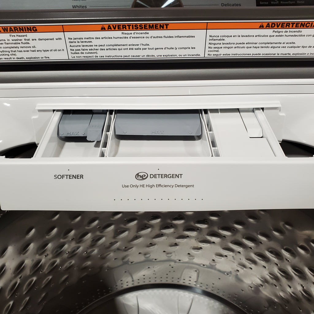 Pictures of Maytag Top Load 4.8 cu ft Washer with Deep Fill and Slow-Close Glass Lid 30134SD169 - MVW6200KW - Scratch & Dent (Major) - Neu Appliance Outlet - Discount Appliance Outlet in Austin, Tx