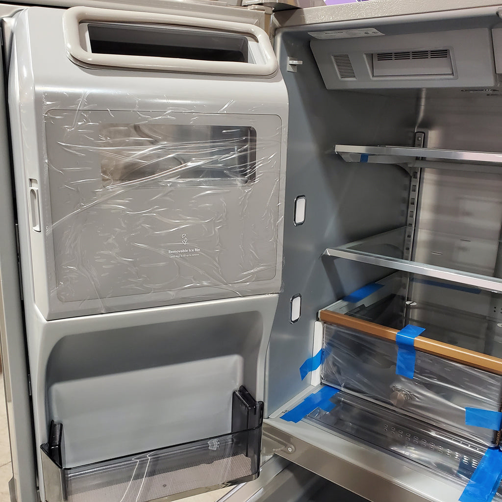 KitchenAid PrintShield Stainless 26.2 Cu. Ft. Multi-Door French Door Refrigerator with Platinum Interior and FreshChill™ Full-Width Refrigerated Drawer 22131SD105 - KRMF536RPS - Open Box