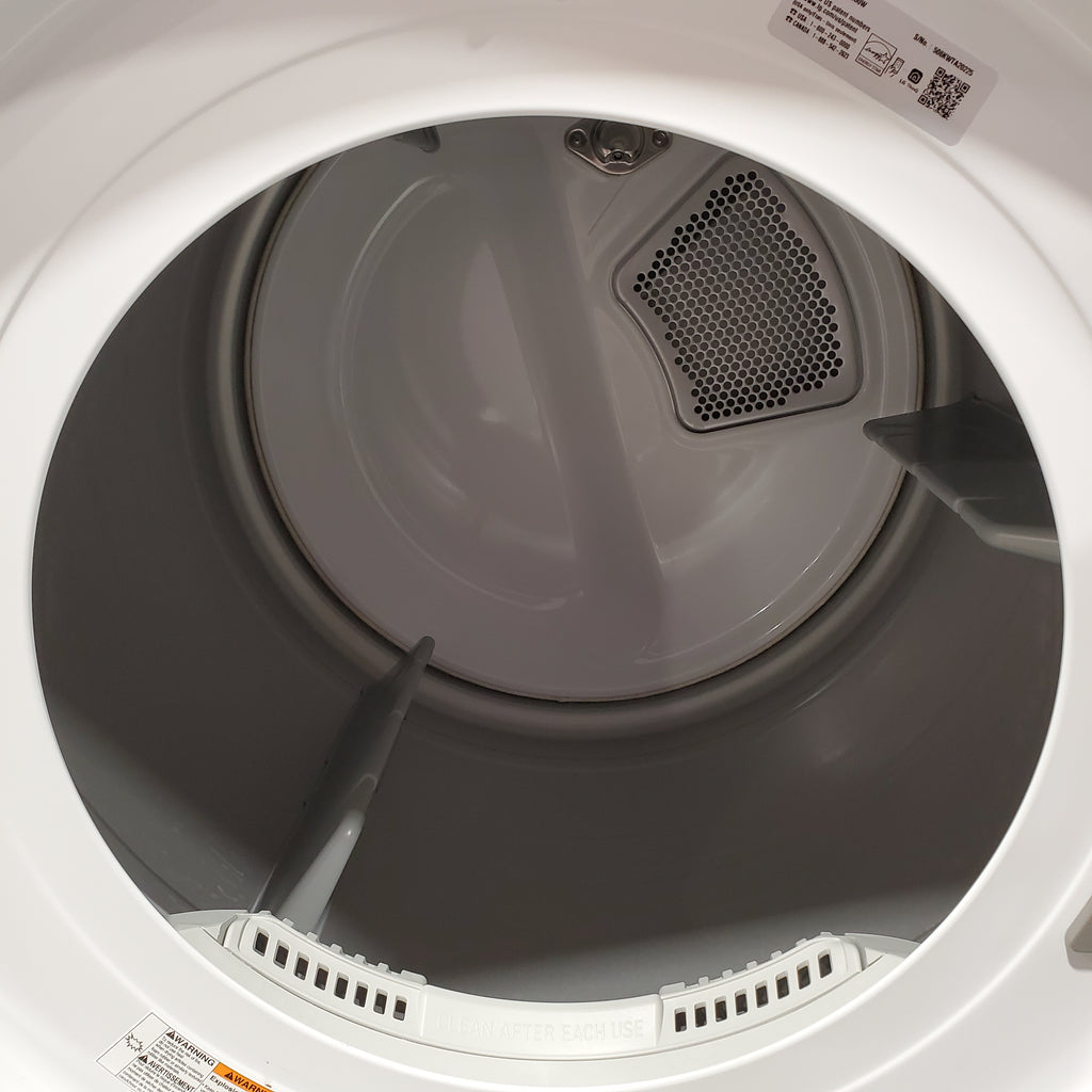 LG 4.5 cu. ft. Front Load Washer with Steam and Built-In Intelligence in White WM4000HWA - Scratch & Dent (Minor) and LG 7.4 cu. ft. Front Load Electric Dryer with TurboSteam and Sensor Dry Technology in White 16188 - DLEX4000W - Scratch & Dent (Minor)