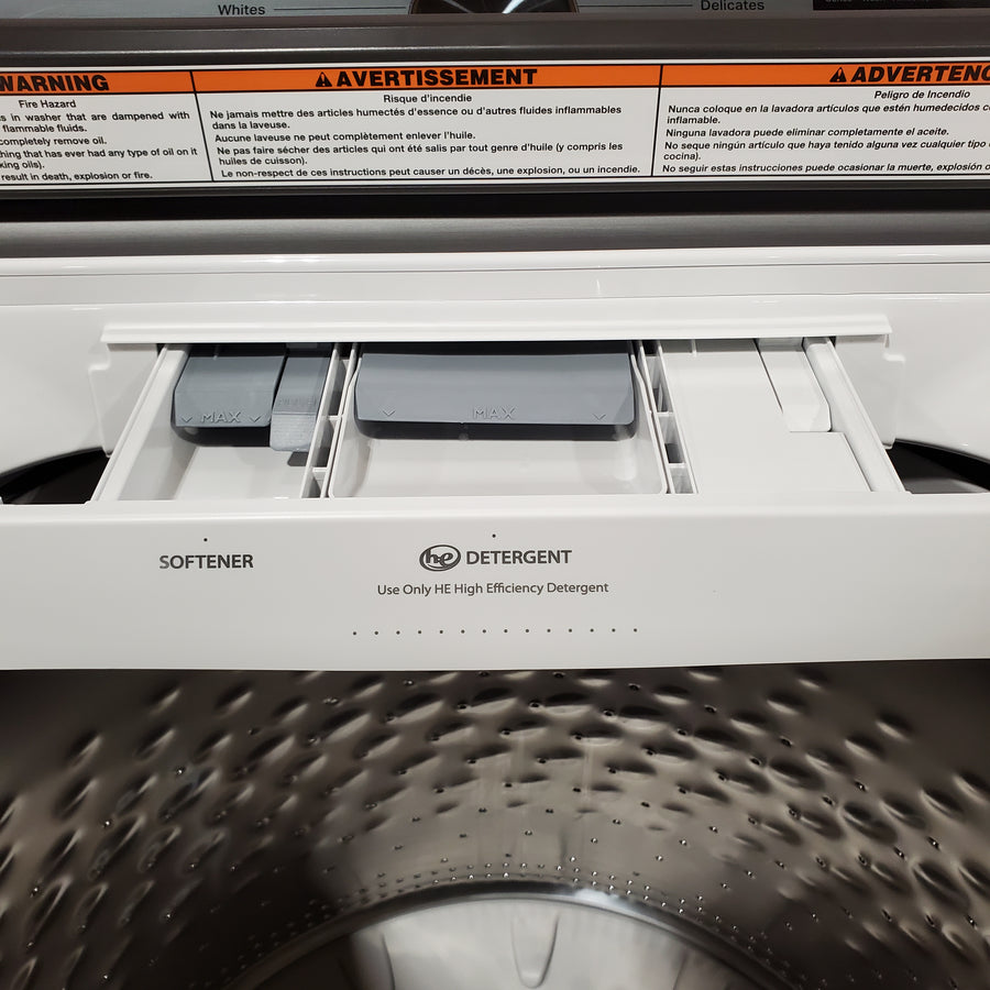 Maytag Top Load 4.8 cu ft Washer with Deep Fill and Slow-Close Glass Lid MVW6200KW - Scratch & Dent (Major) and Maytag 7.0 cu ft Electric Dryer with Moisture Sensing and Quick Dry Cycle 16242 - MED6200KW - Scratch & Dent (Minor)