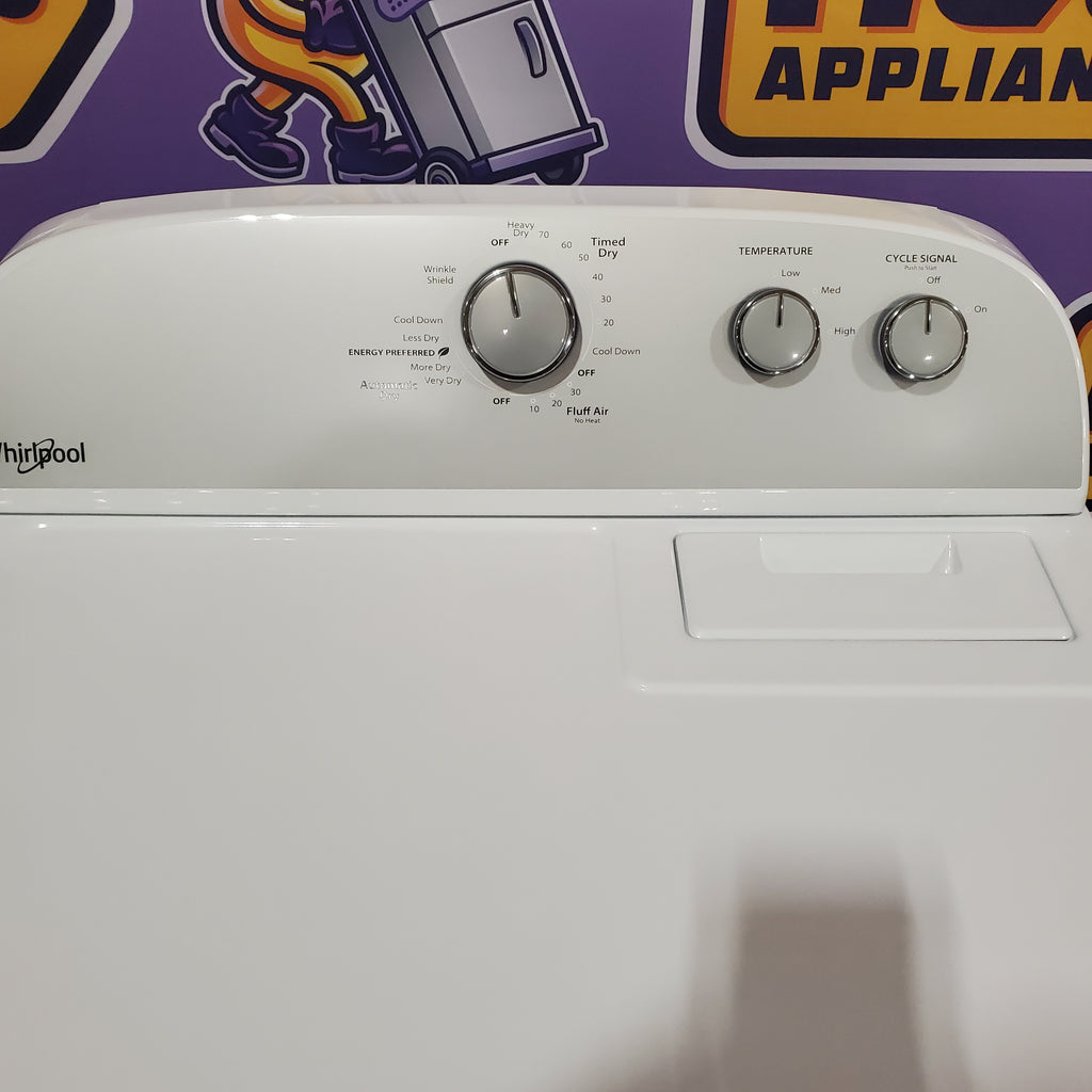 Pictures of Whirlpool Top Load 3.5 Cu. Ft. Washer with Deep Water Wash Option WTW4816FW - Open Box and Whirlpool Vented 7.0 Cu. Ft. Electric Dryer 16129 - WED4815EW - Open Box - Neu Appliance Outlet - Discount Appliance Outlet in Austin, Tx