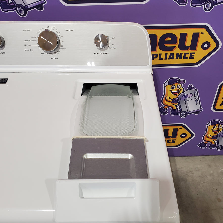 MayTag 7.0 cu. ft. Top Load Electric Wrinkle Prevent Dryer 22133SD201 - MED4500MW - Scratch & Dent (Minor)