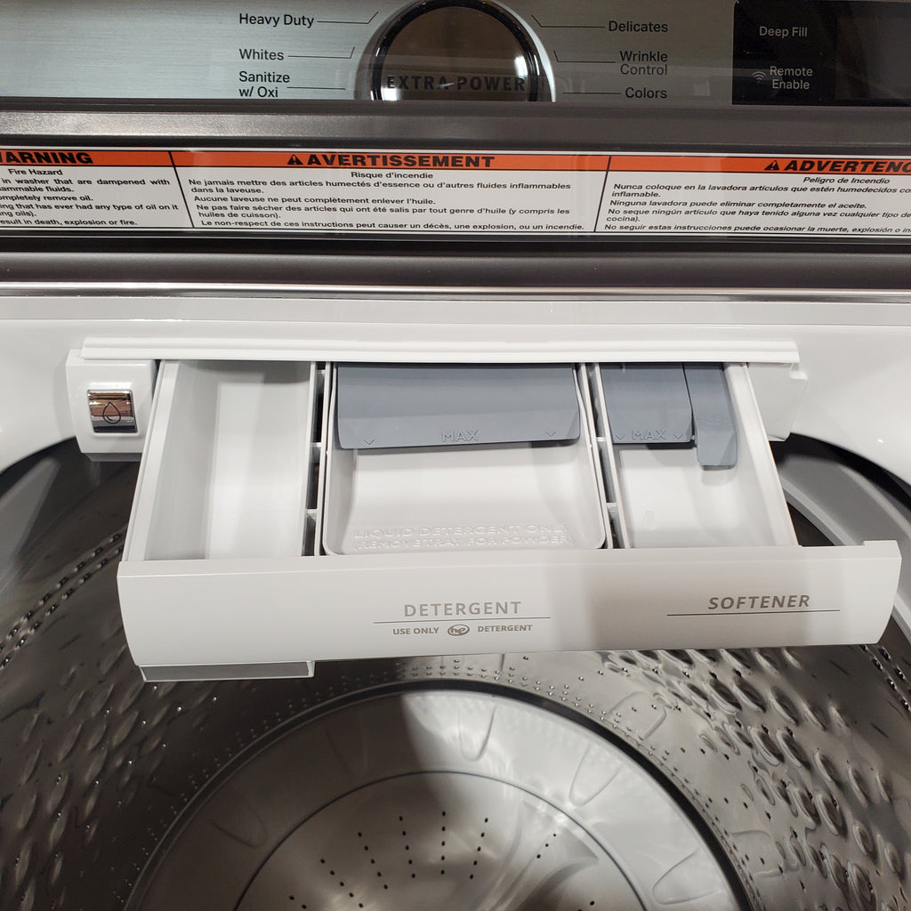 Maytag 5.3 cu. ft. Smart Top Load Washer with Extra Powe  MVW7232HW3 - Scratch & Dent (Minor) and Maytag Smart 7.4 cu. ft. Electric Dryer with Extra Power and Advanced Moisture Sensing 16066 - MED6230HW - Scratch & Dent (Minor)