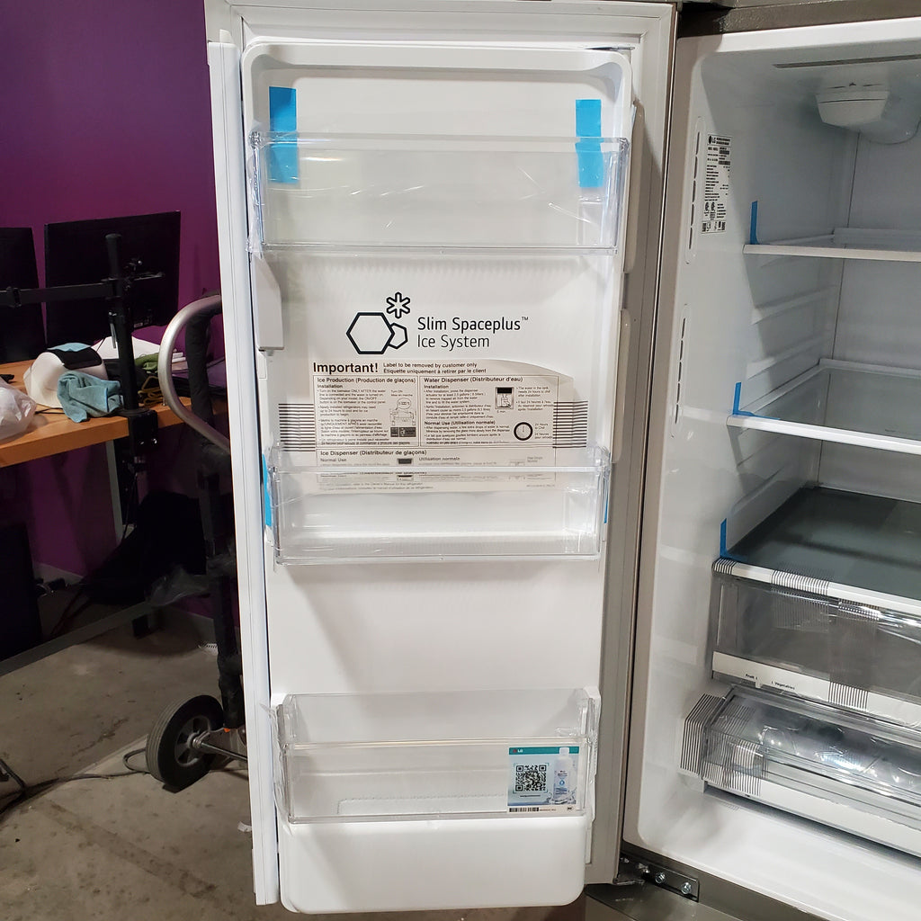 LG 27.8-cu ft 4-Door French Door Refrigerator with Dual Ice Maker in Fingerprint Resistant Steel 5SD197 - LRMXS2806S - Open Box