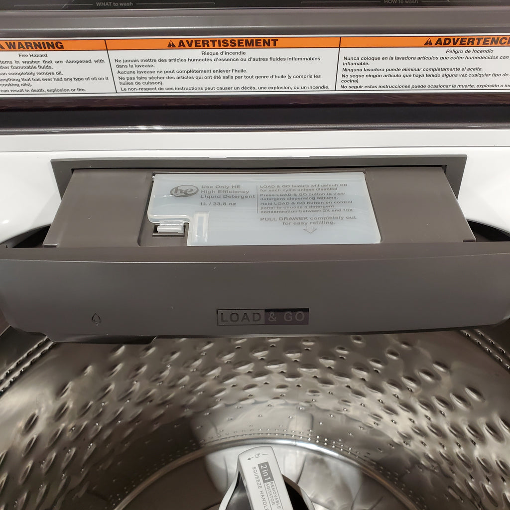 Pictures of Whirlpool 5.2 - 5.3 cu. ft. Top Load Washer with 2 in 1 Removable Agitator and Load & Go™ Dispenser 22136SD358 - WTW8127LW - Scratch & Dent (Minor) - Neu Appliance Outlet - Discount Appliance Outlet in Austin, Tx