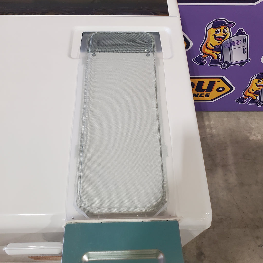Pictures of 5.2–5.3 Cu. Ft. Whirlpool Top Load Washer in White with Removable Agitator WTW6157PW - Open Box and Whirlpool 7.0 cu. ft. Electric Dryer with Hamper Door WED5010LW - Open Box - Neu Appliance Outlet - Discount Appliance Outlet in Austin, Tx