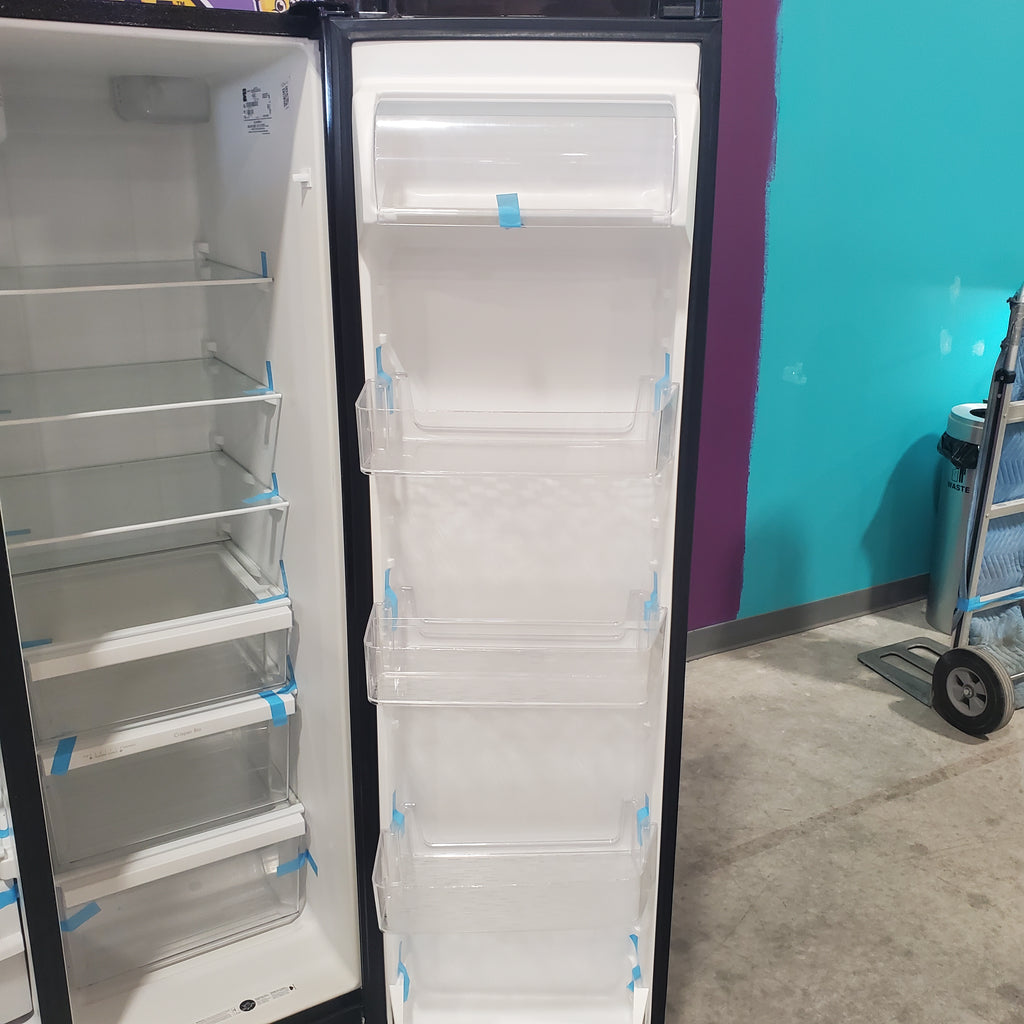 Pictures of Kenmore Black Side by Side Refrigerator with Crushed/Cubed Ice Dispenser and Water Dispenser 106.5111971 - Scratch and Dent (Minor) - Neu Appliance Outlet - Discount Appliance Outlet in Austin, Tx