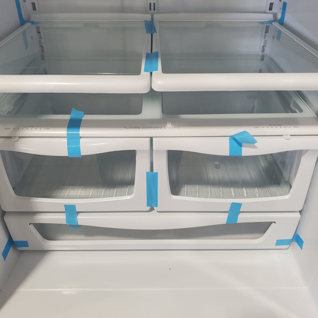 Pictures of Maytag Fingerprint Resistant Stainless Steel 19 Cu. Ft. Bottom Mount Refrigerator with FreshLock Crispers and BrightSeries LED Lighting MBF1958FEZ - Certified Refurbished - Neu Appliance Outlet - Discount Appliance Outlet in Austin, Tx