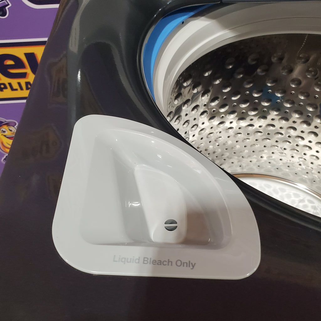 Pictures of GE Profile 5.4 cu. ft. Top Load Washing Machine with FlexDispense PTW700BPTDG - New in Box and GE Profile 7.4 cu. ft. Gas Dryer with Steam 16134 - PTD70EBPTDG - Open Box - Neu Appliance Outlet - Discount Appliance Outlet in Austin, Tx