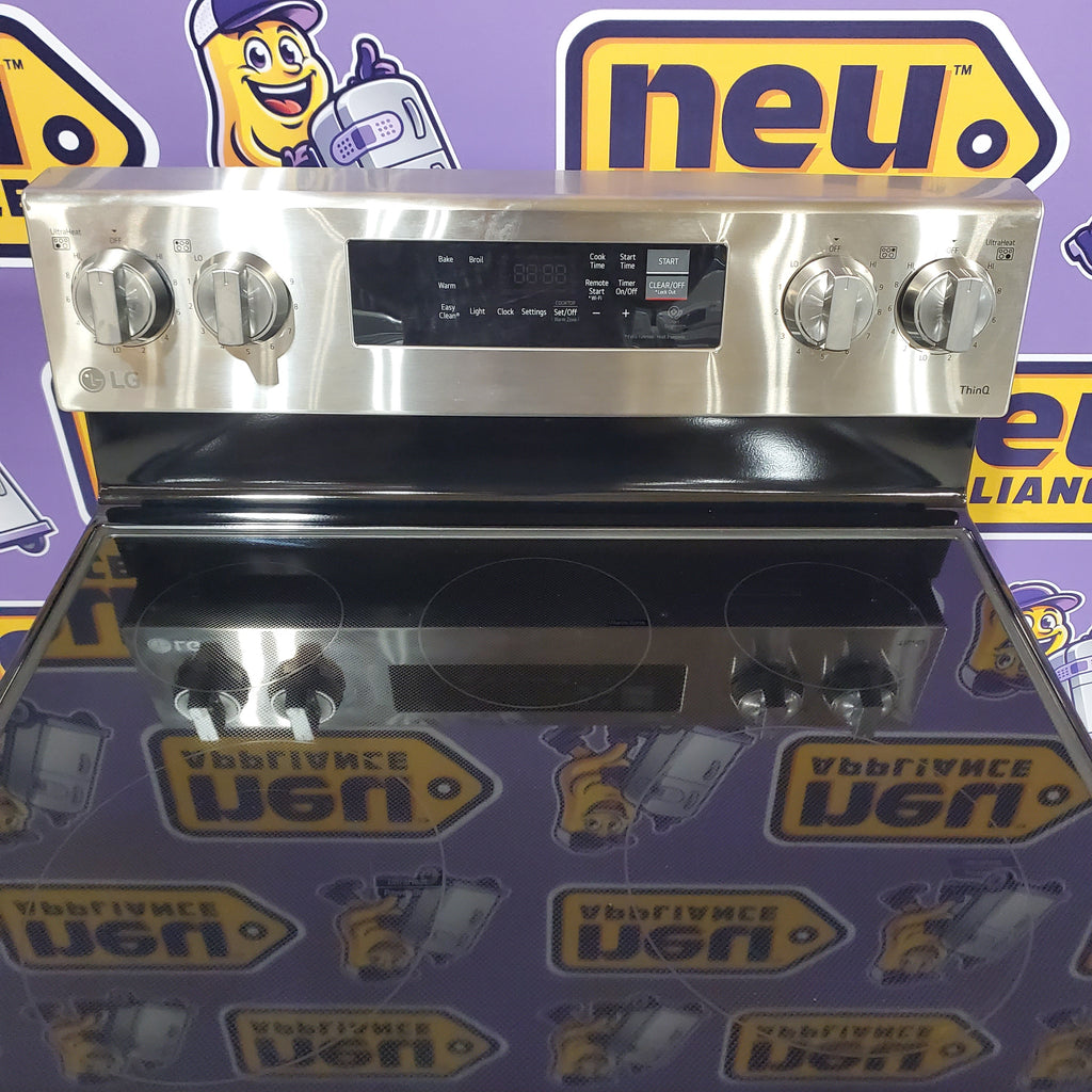 Pictures of LG Stainless Steel 6.3 cu ft. Smart Wi-Fi Enabled Electric Range with EasyClean 6SD125 - LREL6321S - Open Box - Neu Appliance Outlet - Discount Appliance Outlet in Austin, Tx