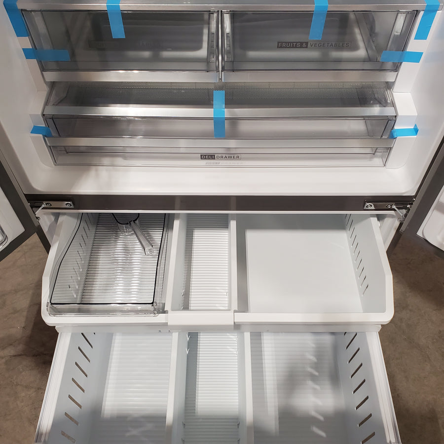 Whirlpool French Door 31 Cu. Ft. Refrigerator with Total Coverage Cooling in Fingerprint Resistant Stainless Steel 22134SD225 - WRFF3136SZ - Scratch & Dent (Minor)