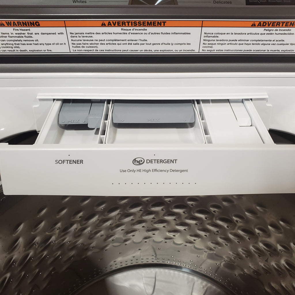 Pictures of Maytag Top Load 4.8 cu ft Washer with Deep Fill and Slow-Close Glass Lid 30133SD126 - MVW6200KW - Scratch & Dent (Minor) - Neu Appliance Outlet - Discount Appliance Outlet in Austin, Tx