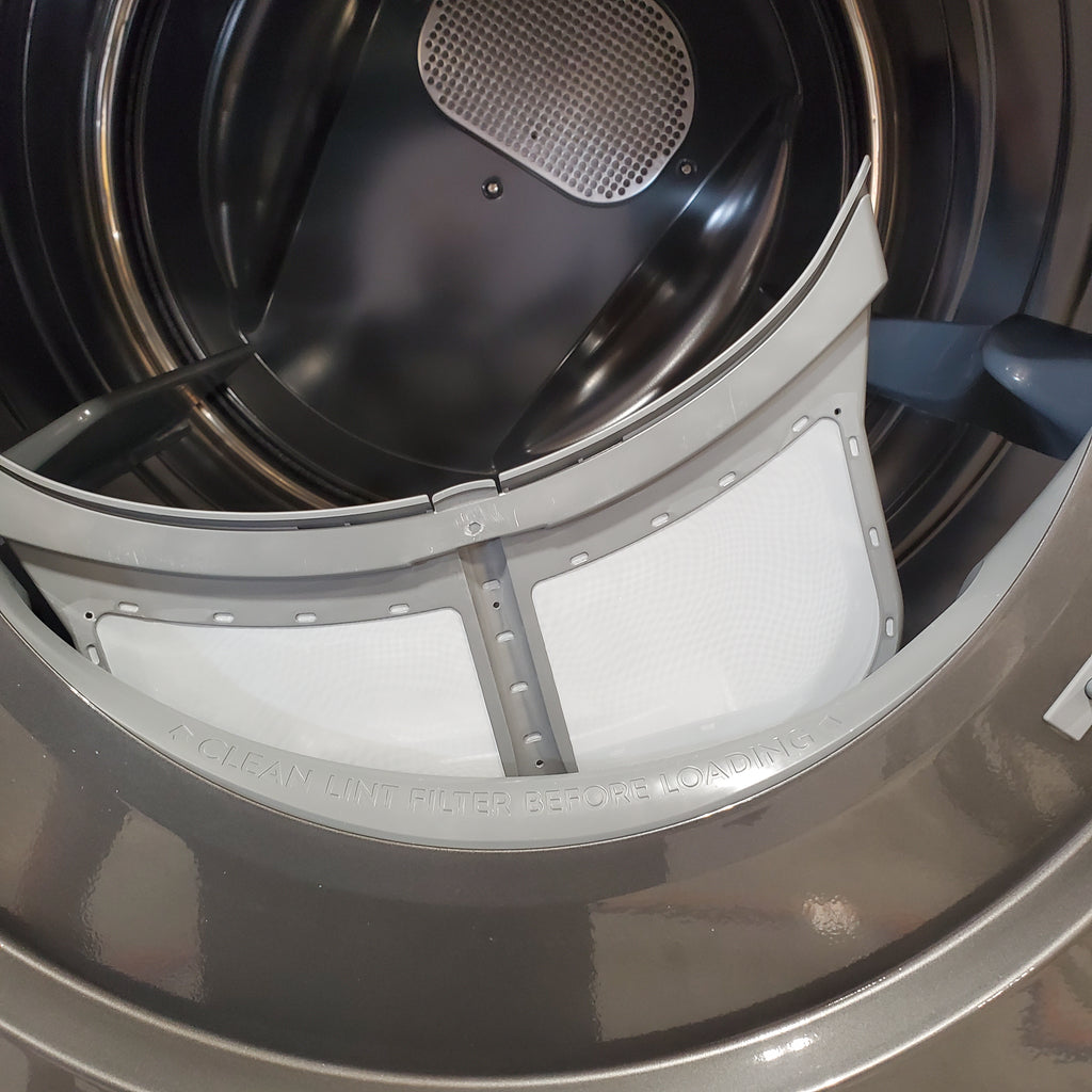 Pictures of Electrolux Laundry Tower Single Unit Front Load 4.5 Cu. Ft. Washer and 8 Cu. Ft. Gas Dryer in Titanium ELTG7600AT - Scratch & Dent (Minor) - Neu Appliance Outlet - Discount Appliance Outlet in Austin, Tx