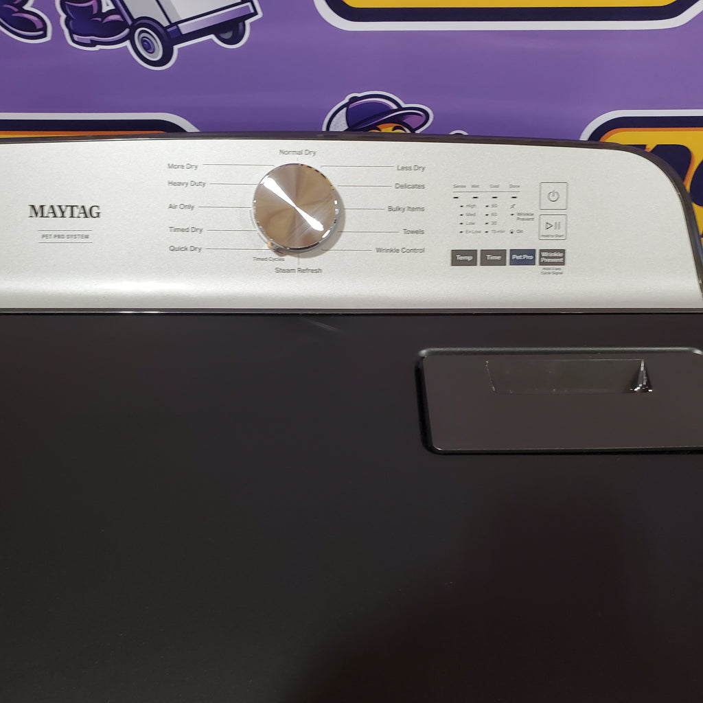 Pictures of Maytag Volcano Black Pet Pro 7.0 cu. ft. Electric Dryer with XL Lint Trap and Steam 3SD632 - MED6500MBK - Open Box - Neu Appliance Outlet - Discount Appliance Outlet in Austin, Tx