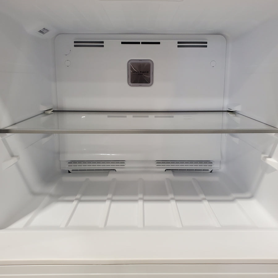 Midea Garage Ready 18 Cu. Ft. Top Freezer Refrigerator with Gallon Sized Door Bins, Ice Maker Ready, and LED Lighting 22132SD134 - MRT18D3BBB - Scratch & Dent (Major)