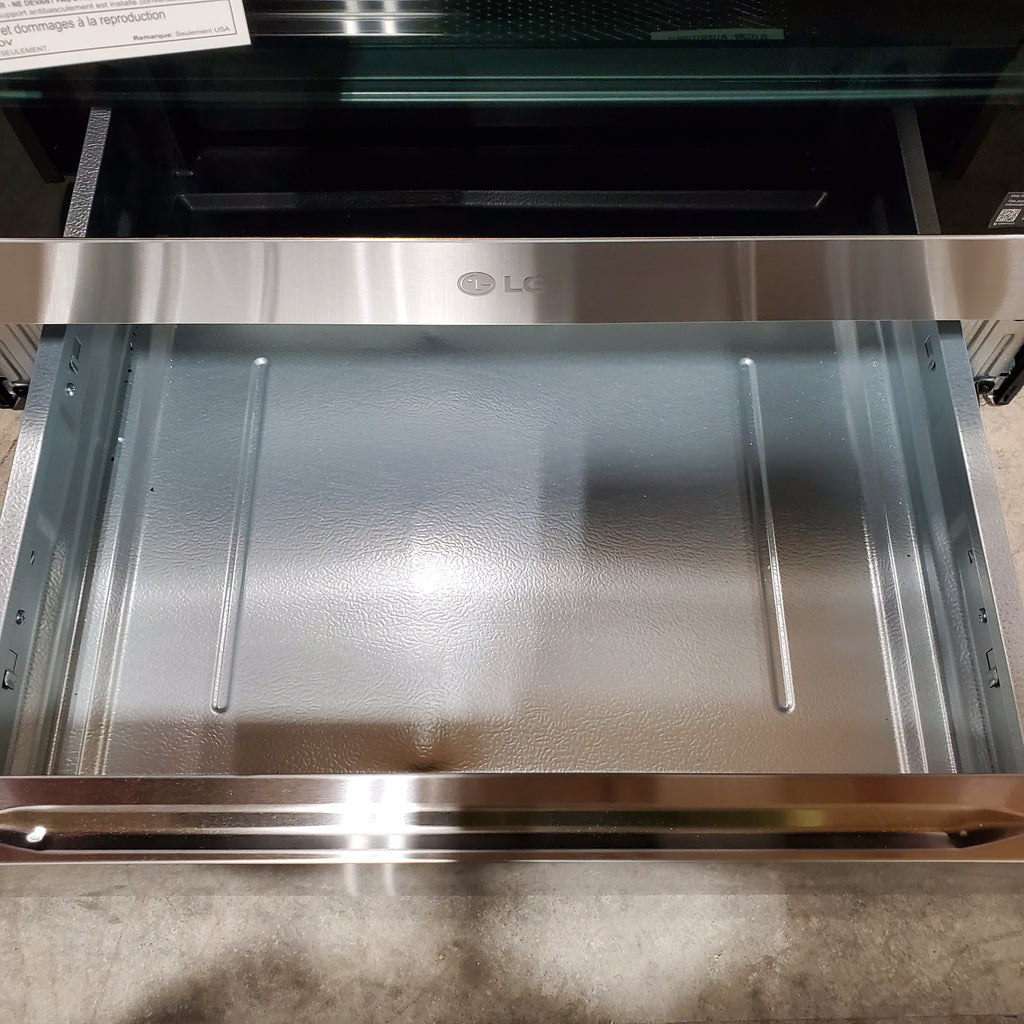 Pictures of LG 6.3 cu ft. Smart wi-fi Enabled ProBake Convection® InstaView® Gas Slide-In Range with Air Fry in Print Proof Stainless Steel - 3SD695 - LSGL6335F - Open Box - Neu Appliance Outlet - Discount Appliance Outlet in Austin, Tx