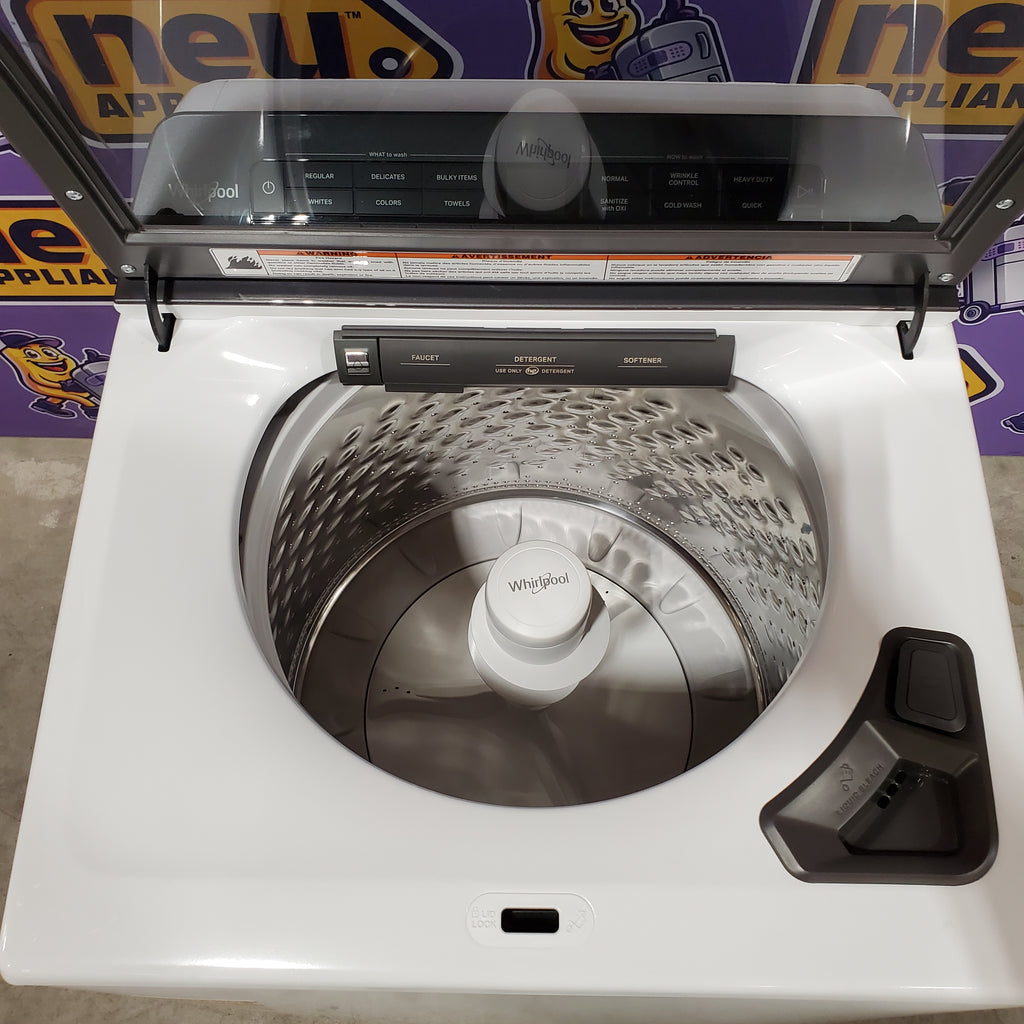 Pictures of Whirlpool 4.7 Cu. Ft. Top Load Washer with Pretreat Station in White 30131SD45 - WTW5105HW - Scratch & Dent (Moderate) - Neu Appliance Outlet - Discount Appliance Outlet in Austin, Tx