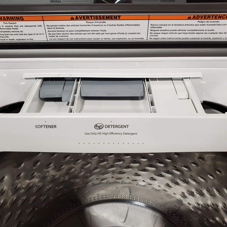 Maytag Top Load 4.8 cu ft Washer with Deep Fill and Slow-Close Glass Lid 30134SD174 - MVW6200KW - Open Box