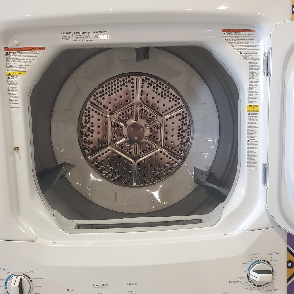 Pictures of GE White Combo 3.8 Cu. Ft. Top Load Washer and 5.9 Electric Dryer GUD27ESSM1WW - Certified Refurbished - Neu Appliance Outlet - Discount Appliance Outlet in Austin, Tx