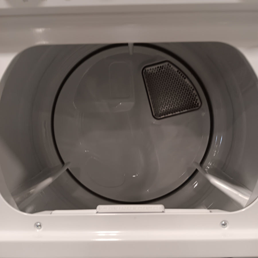 Whirlpool 28 in. Wide 3.5 cu. ft. Washer and 5.9 cu. ft. Electric Dryer Laundry Center with AutoDry Drying System 31132SD65 - WET4027HW - Scratch & Dent (Minor)