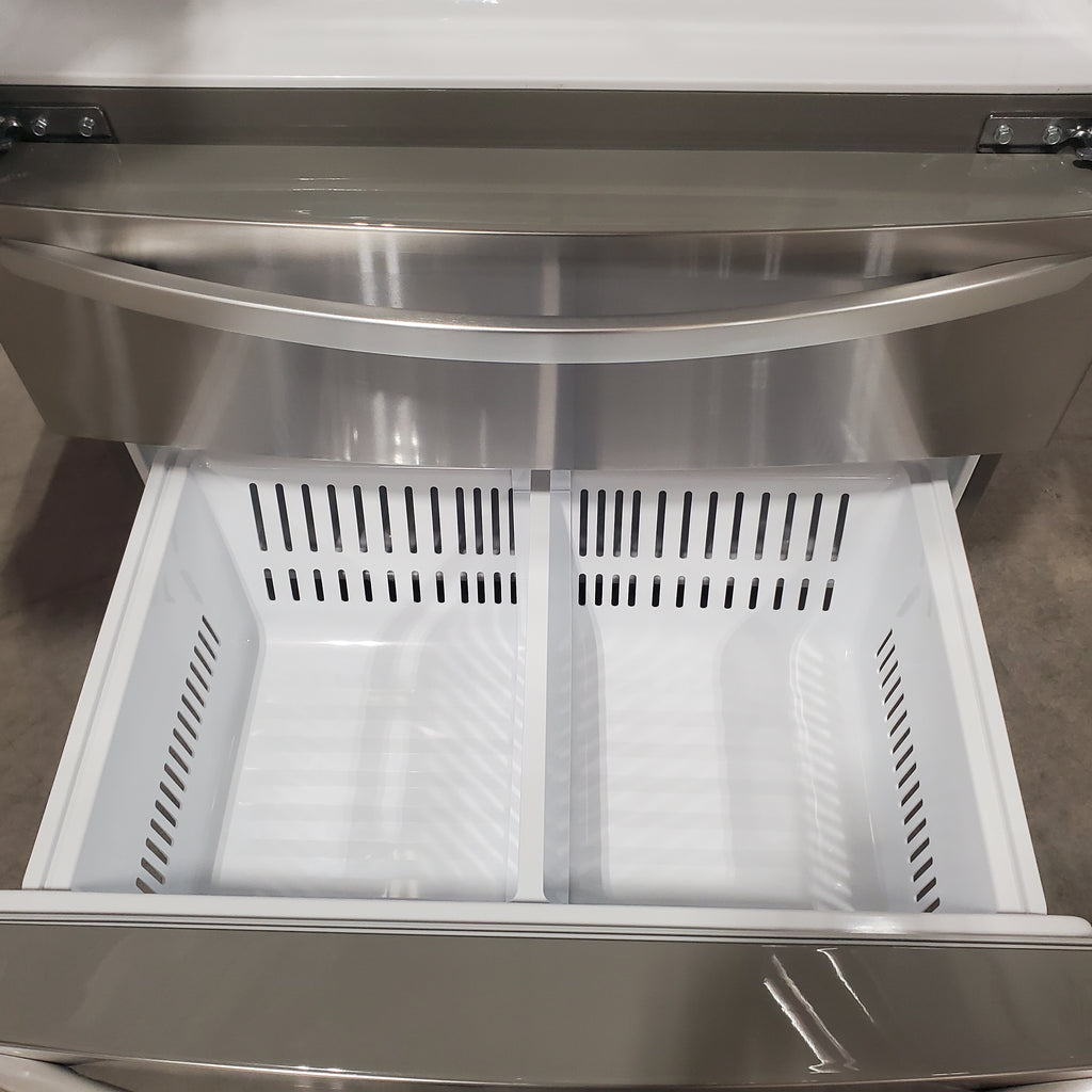 Pictures of LG 27.8-cu ft 4-Door French Door Refrigerator with Dual Ice Maker in Fingerprint Resistant Steel 5SD197 - LRMXS2806S - Scratch & Dent (Major) - Neu Appliance Outlet - Discount Appliance Outlet in Austin, Tx