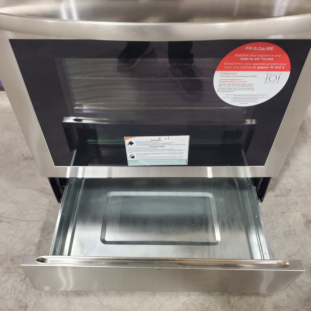 Frigidaire 30" Front Control Electric Range with Convection in Stainless Steel FCFE3083AS - Scratch & Dent (Minor)