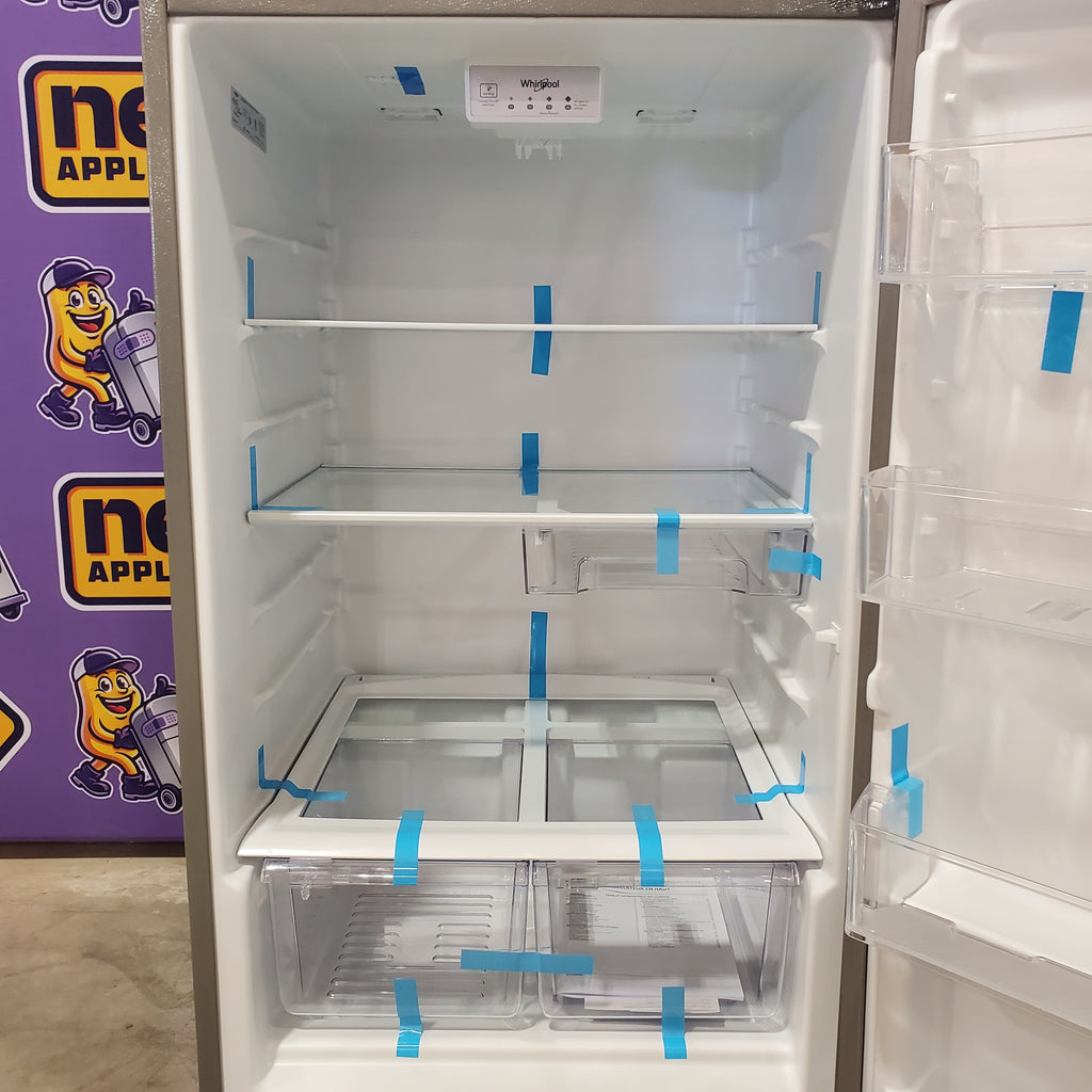 Pictures of Whirlpool 18 Cu. Ft. 28-inch Wide Refrigerator in Stainless Steel WRT518SZFM - Scratch & Dent (Minor) - Neu Appliance Outlet - Discount Appliance Outlet in Austin, Tx
