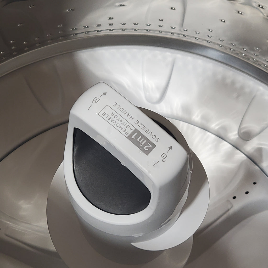 Pictures of 5.2–5.3 Cu. Ft. Whirlpool Top Load Washer in White with Removable Agitator WTW6157PW - Open Box and Whirlpool 7.0 cu. ft. Electric Dryer with Hamper Door WED5010LW - Open Box - Neu Appliance Outlet - Discount Appliance Outlet in Austin, Tx