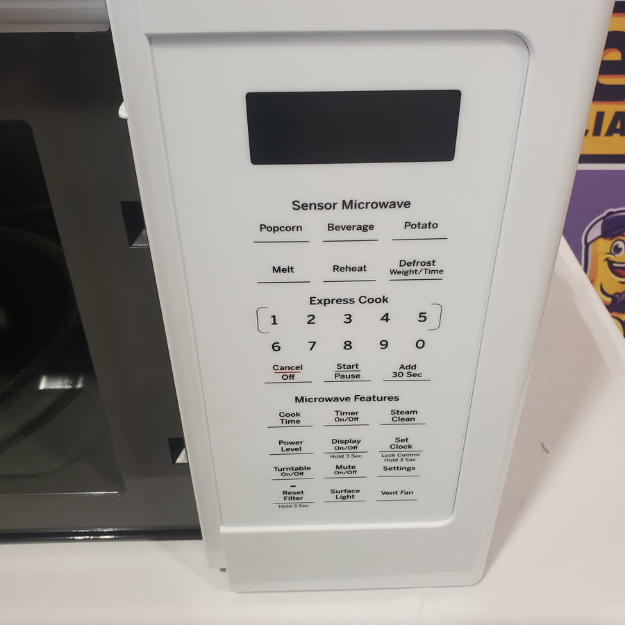 GE 1.9-cu ft Over-the-Range Microwave with Sensor Cooking in White JVM7195DKWW - Open Box