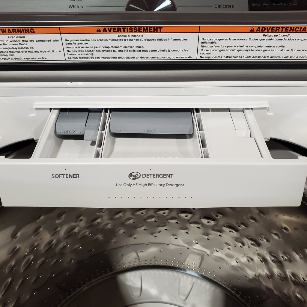 Pictures of Maytag Top Load 4.8 cu ft Washer with Deep Fill and Slow-Close Glass Lid 30134SD177 - MVW6200KW - Scratch & Dent (Minor) - Neu Appliance Outlet - Discount Appliance Outlet in Austin, Tx