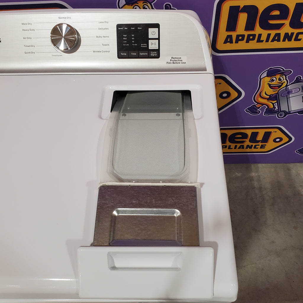 Pictures of Maytag 7.0 cu ft Electric Dryer with Moisture Sensing and Quick Dry Cycle 30132SD70 - MED6200KW - Scratch & Dent (Moderate) - Neu Appliance Outlet - Discount Appliance Outlet in Austin, Tx