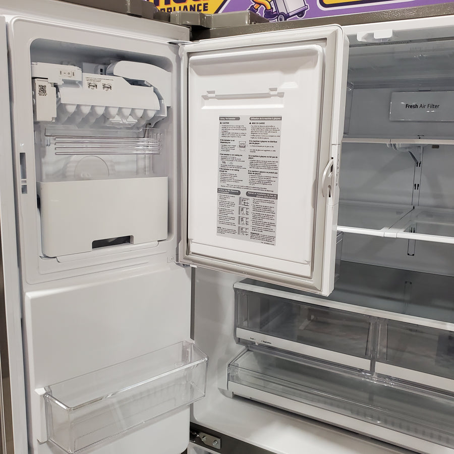 LG 27.8-cu ft 4-Door French Door Refrigerator with Dual Ice Maker in Fingerprint Resistant Steel 22132SD154 - LRMXS2806S - Scratch & Dent (Minor)