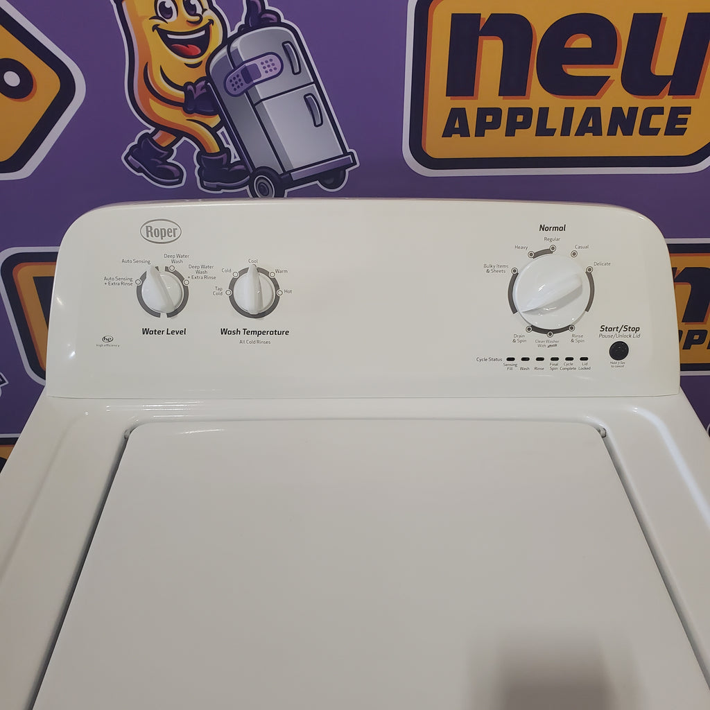 Pictures of Roper White 3.5 Cu. Ft. Top Load High Efficiency Washer with Agitator RTW4516FW - Certified Refurbished - Neu Appliance Outlet - Discount Appliance Outlet in Austin, Tx