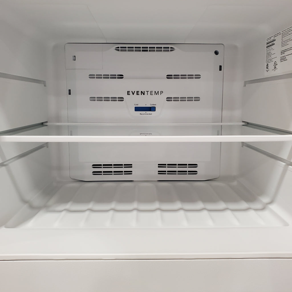 Pictures of Frigidaire 30" Wide Garage Ready Top Freezer 18 Cu. Ft. Refrigerator with EvenTemp Cooling System and Spacious Interior Storage in White 22132SD137 - FFTR1814WW - Scratch & Dent (Major) - Neu Appliance Outlet - Discount Appliance Outlet in Austin, Tx