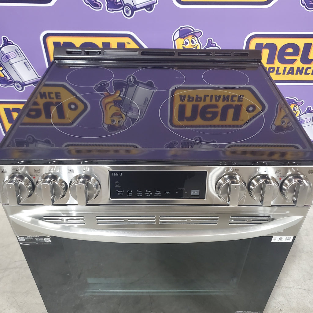 Pictures of LG 6.3 cu. ft. Smart Wi-Fi Enabled Fan Convection Electric Slide-in Range with Air Fry & EasyClean® 3SD691 - LSEL6333F - Open Box - Neu Appliance Outlet - Discount Appliance Outlet in Austin, Tx