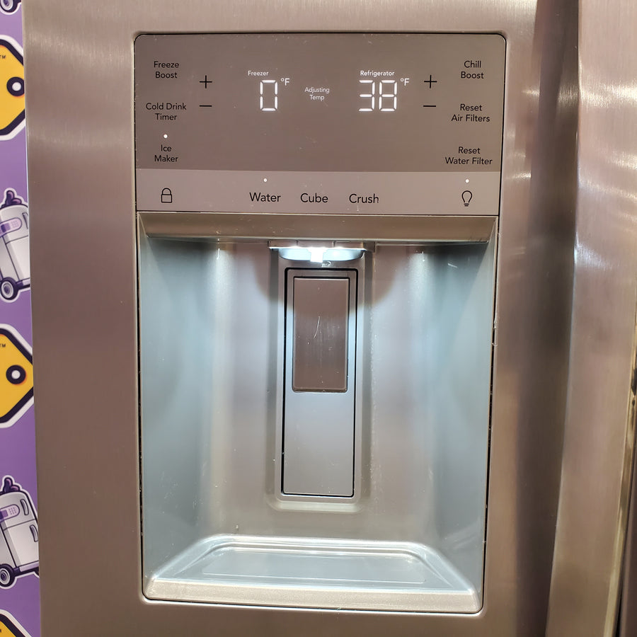 Frigidaire Gallery Smudge Proof Stainless Steel 26 Cu. Ft. Side by Side Refrigerator with Bright LED Lighting GRSS2652AF - Scratch & Dent (Major)