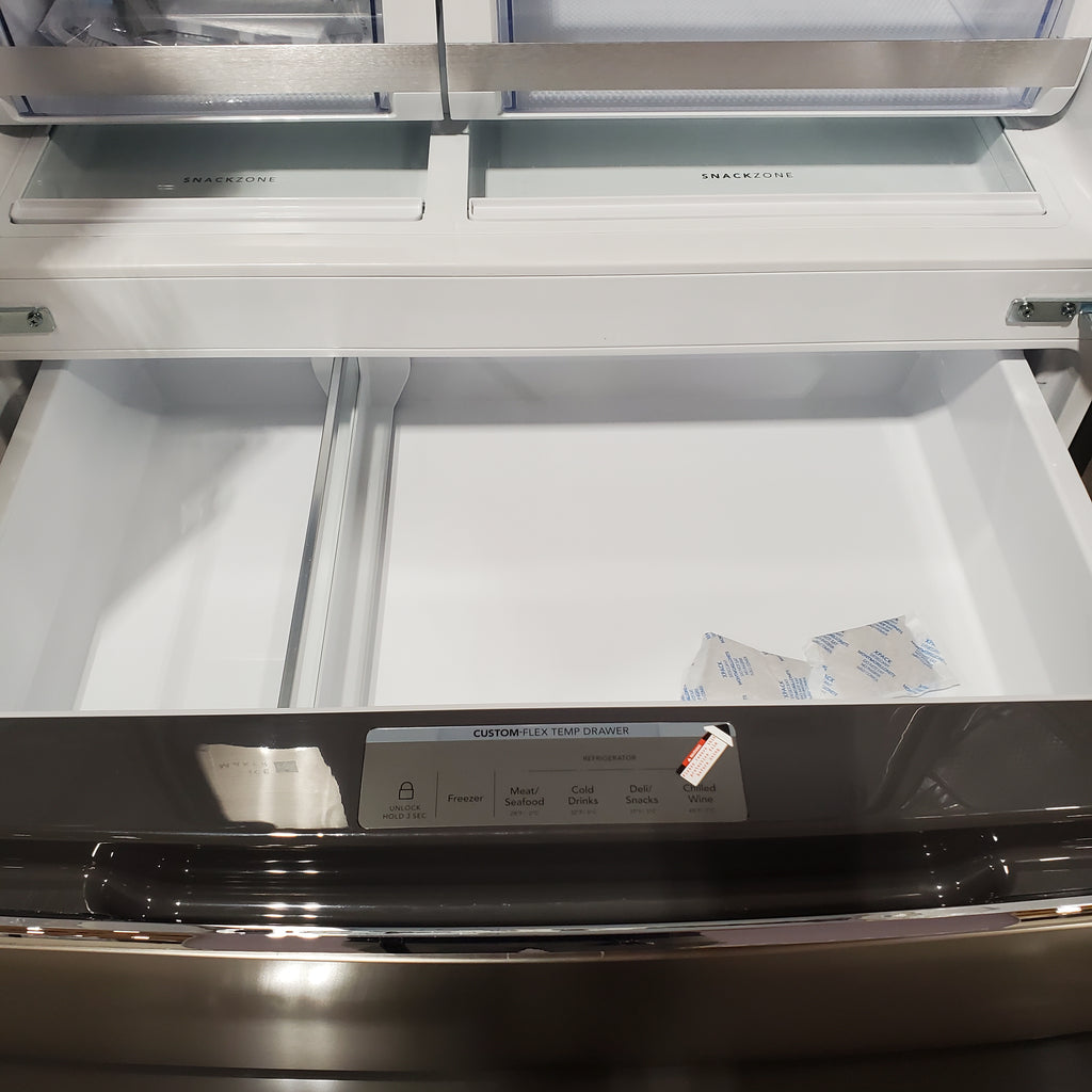 Pictures of Frigidaire Gallery 22 Cu. Ft. 4-Door Counter-depth French Door Refrigerator with Ice Maker (Fingerprint Resistant Stainless Steel) ENERGY STAR 20232SD618 - GRMC2273CF - Scratch & Dent (Major) - Neu Appliance Outlet - Discount Appliance Outlet in Austin, Tx
