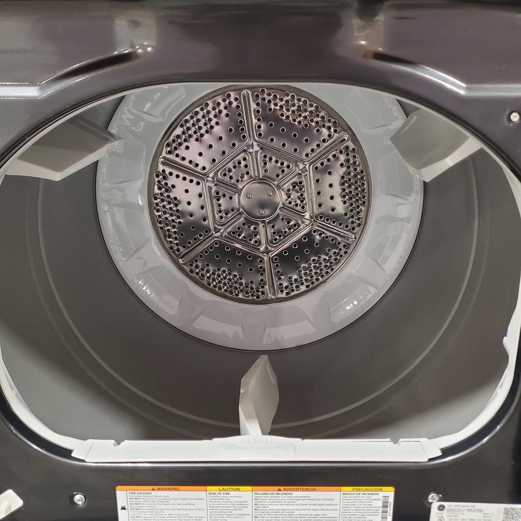 GE Profile™ ENERGY STAR® 7.4 cu. ft. Capacity Smart Aluminized Alloy Drum Electric Dryer with Sanitize Cycle and Sensor Dry 6SD64 - PTD70EBPTDG - Scratch & Dent (Minor)