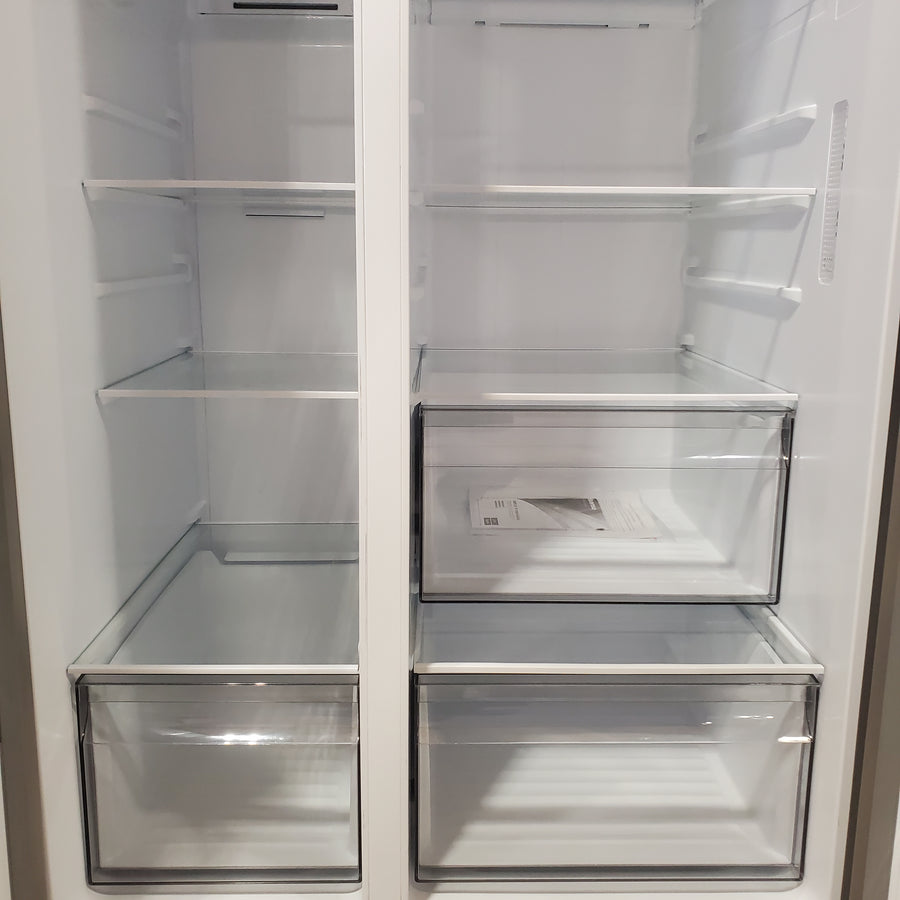 Hisense 29.1 cu. ft. Standard Depth Side by Side Refrigerator Stainless Steel 22132SD127 - HRS290P5FSE - Scratch & Dent (Moderate)