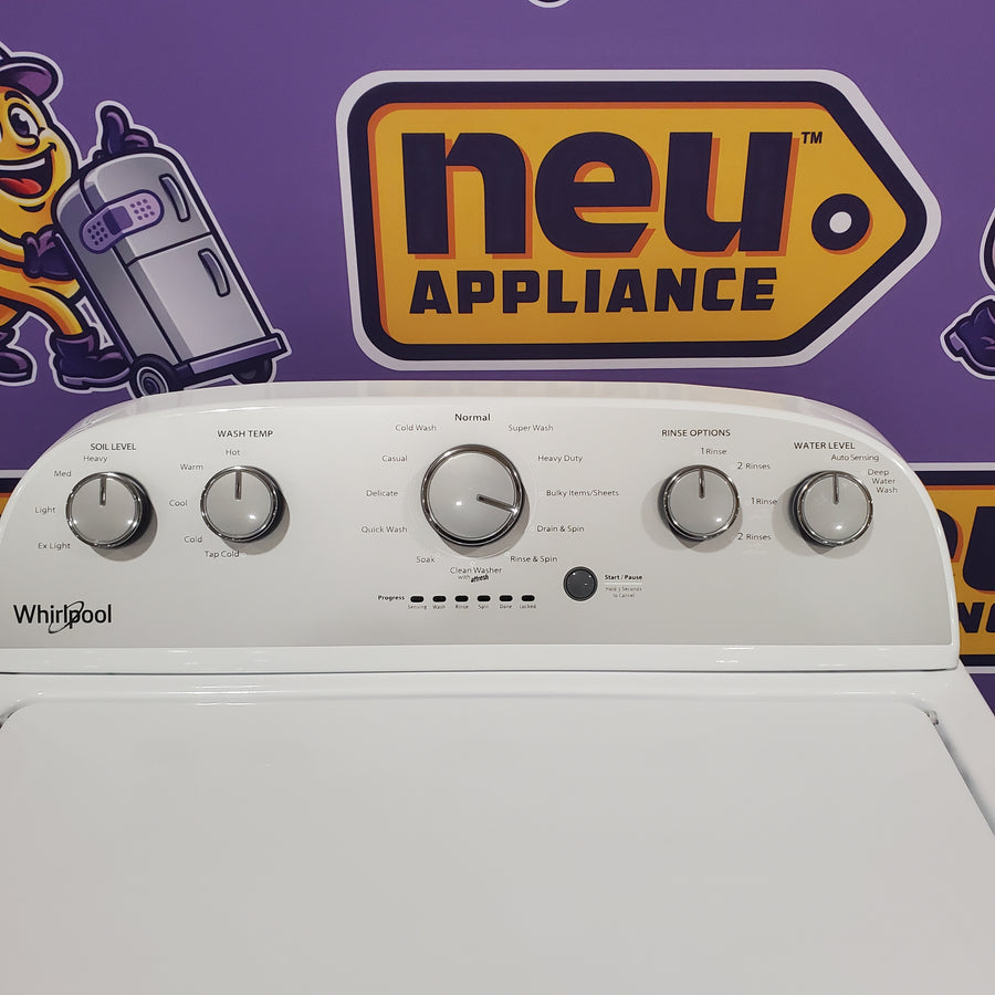 Neu Preferred HE Whirlpool 3.5 cu. ft. Agitator Top Load Washing Machine With Extra Water Cycle / Option - Certified Refurbished