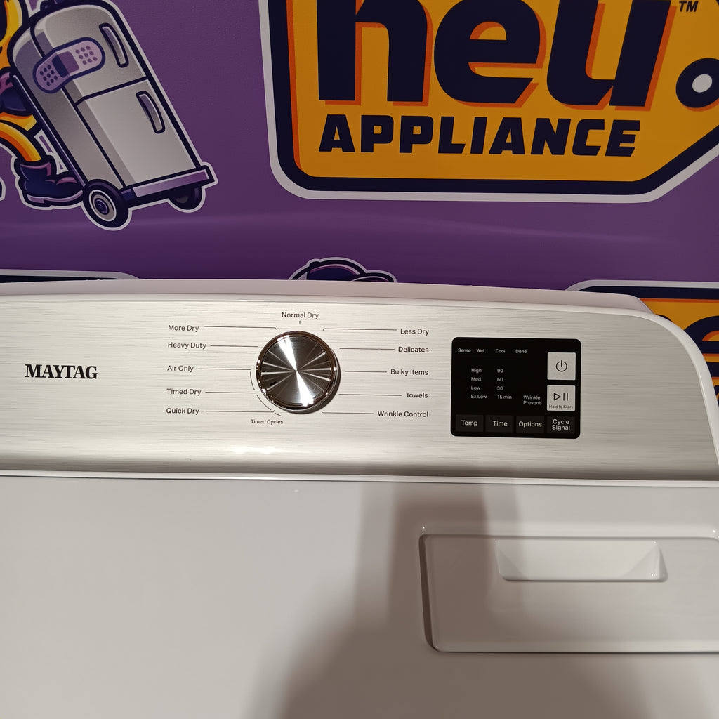 Pictures of Maytag Top Load 4.8 cu ft Washer with Deep Fill and Slow-Close Glass Lid MVW6200KW - Scratch & Dent (Minor) and Maytag 7.0 cu. ft Top Load Gas Dryer with Moisture Sensing 16154 - MGD6200KW - Scratch and Dent (Minor) - Neu Appliance Outlet - Discount Appliance Outlet in Austin, Tx