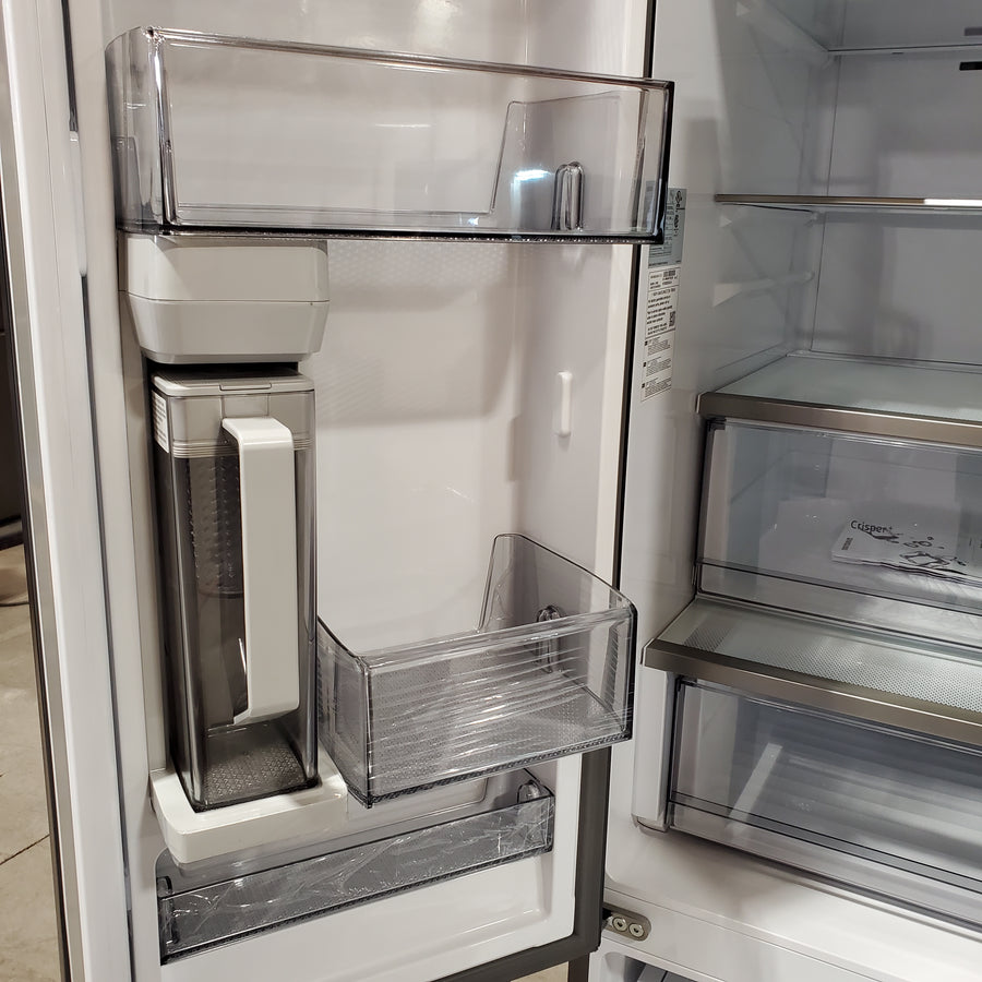 Samsung Bespoke Stainless Steel 3 Door French Door 30 Cu. Ft. Refrigerator with EZ Open Handle and Dual Ice Makers 22134SD235 - RF30BB6200QL - Scratch and Dent (Major)