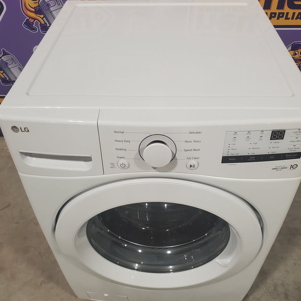 Pictures of LG 4.5-cu ft High Efficiency Stackable Front-Load Washer (White) ENERGY STAR WM3400CW - Scratch and Dent (Minor) - Neu Appliance Outlet - Discount Appliance Outlet in Austin, Tx